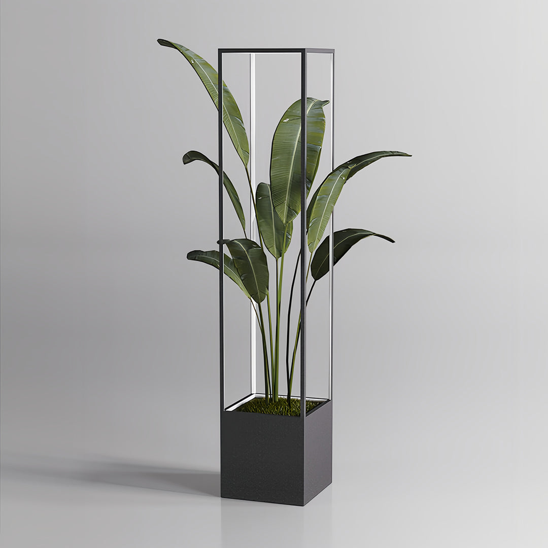 Lunexa LED Floor Lamp – Modern Outdoor Lighted Planter Patio Garden Ambient Landscape Lighting