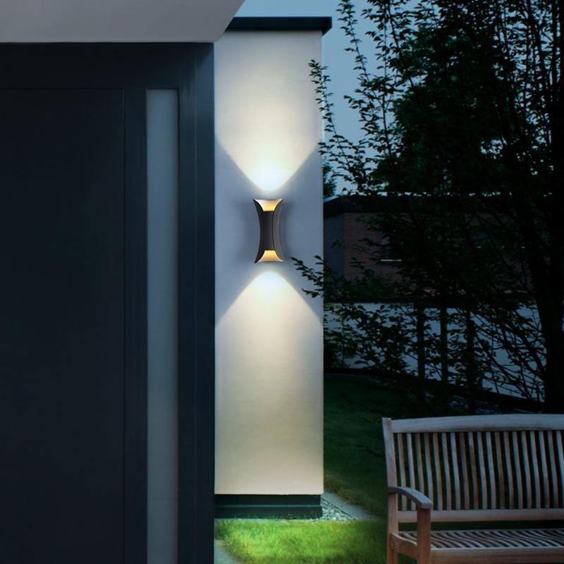 Butterfly Modern LED Outdoor Wall Light – Dual Wing Fixture