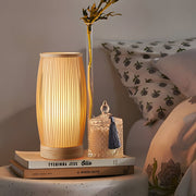 Bamboo Slatted Table Lamp – Japanese Lantern-Style Ambient Light