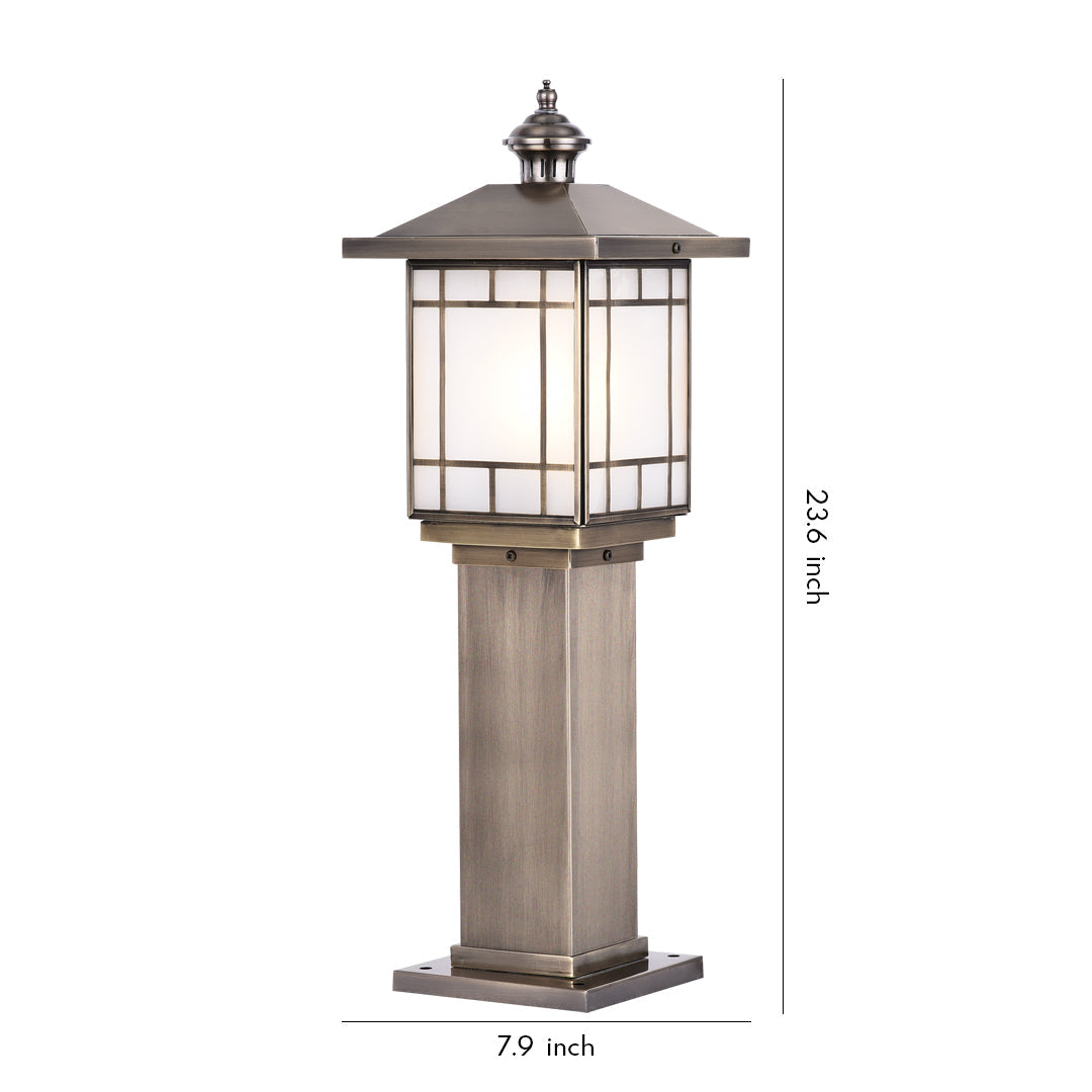 Bravelle LED Bollard Light – Waterproof Outdoor Pathway Landscape Garden Walkway Lighting