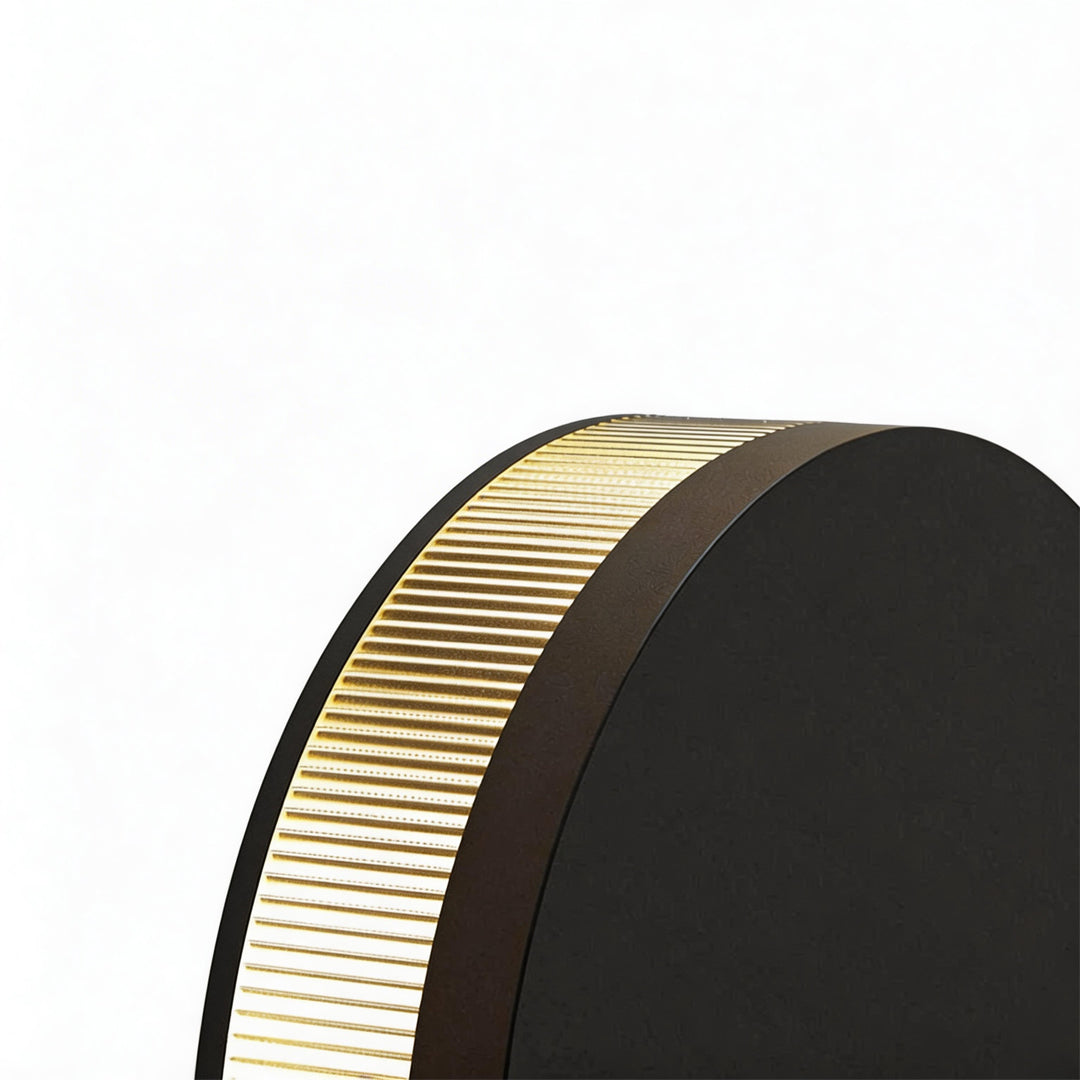 Corvex Eclipse Wall Sconce – LED Outdoor Wall Light Black Gold Modern Decorative Lighting Waterproof