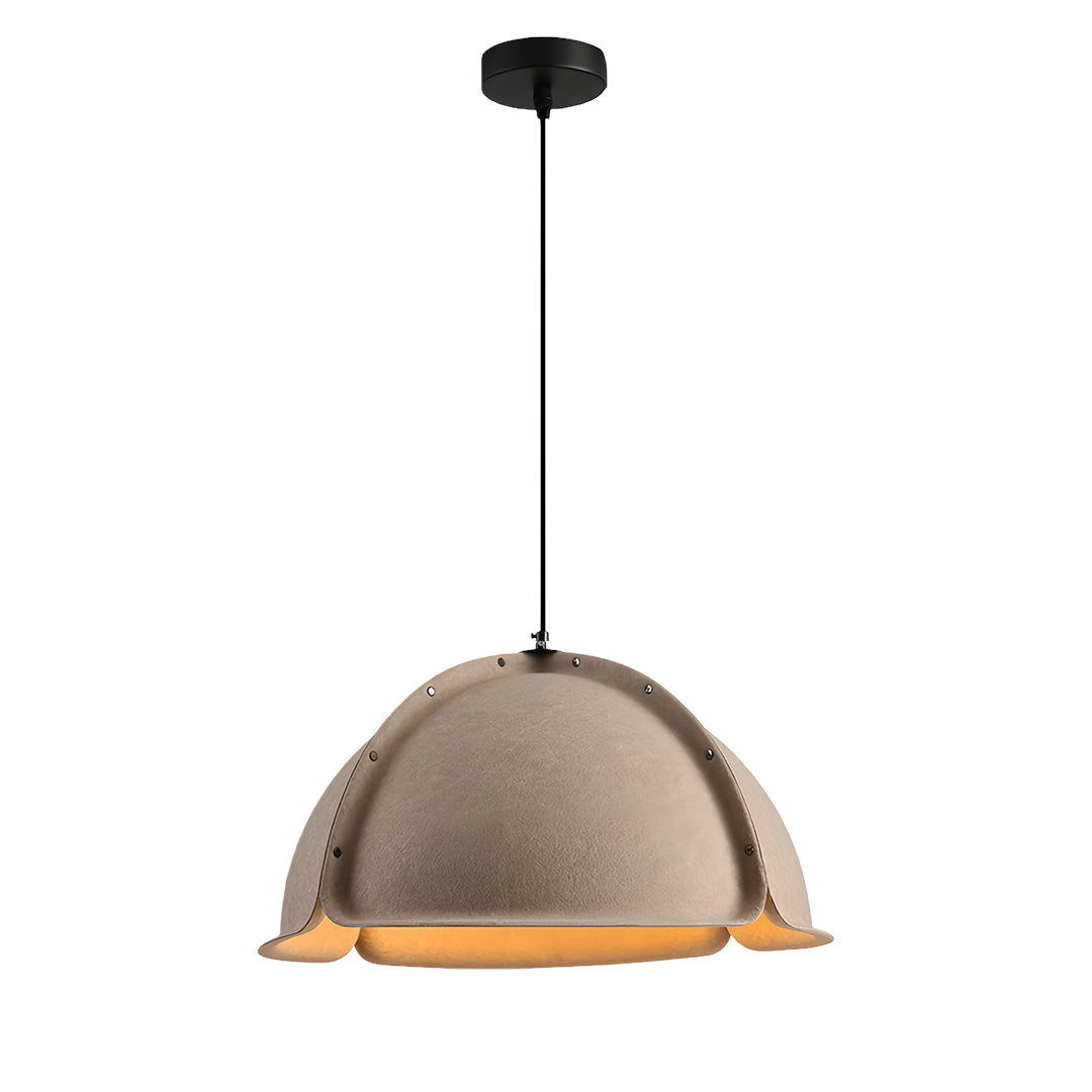 Velora Dome Pendant Light – Modern Minimalist Fabric Shade Kitchen Island Dining Hanging Lighting
