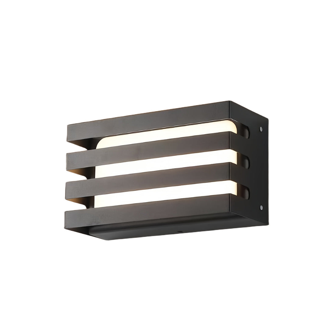 Strata Louvered Wall Lamp – LED Outdoor Architectural Wall Lighting Fixture