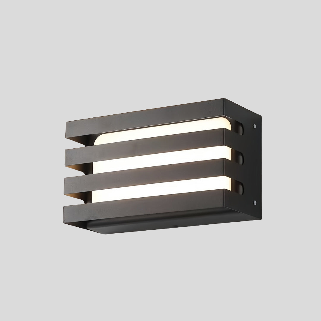 Strata Louvered Wall Lamp – LED Outdoor Architectural Wall Lighting Fixture