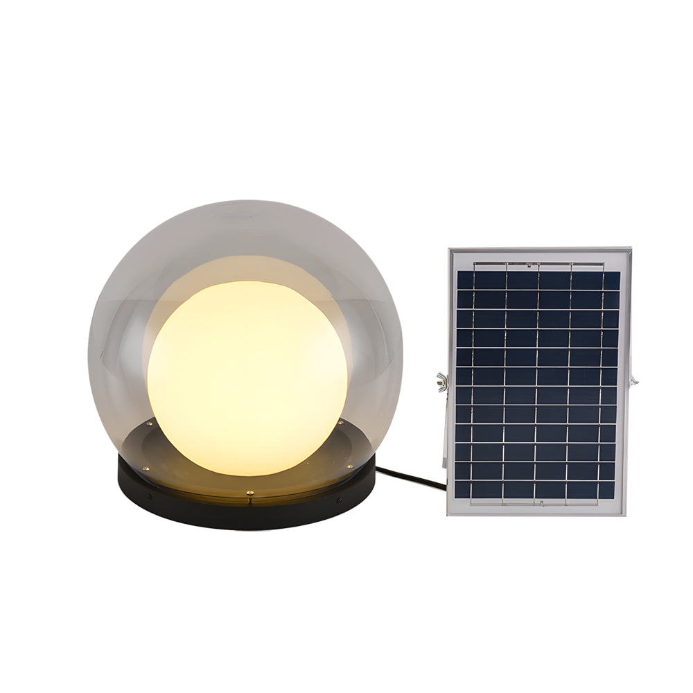 Solara Globe Pillar Light – LED Outdoor Waterproof Garden Fence Post Landscape Lighting