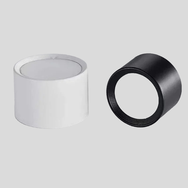 Luxora Cylinder Ceiling Light – Surface Mount Downlight Modern Black Flush Mount Ceiling Fixture