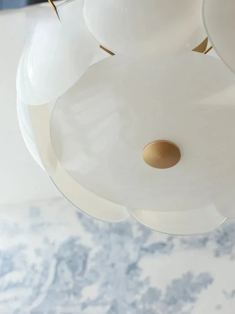 Nuvolux Cloud Pendant Light – Modern White Acrylic Ceiling Light Fixture Dining Room Bedroom Decorative Lighting