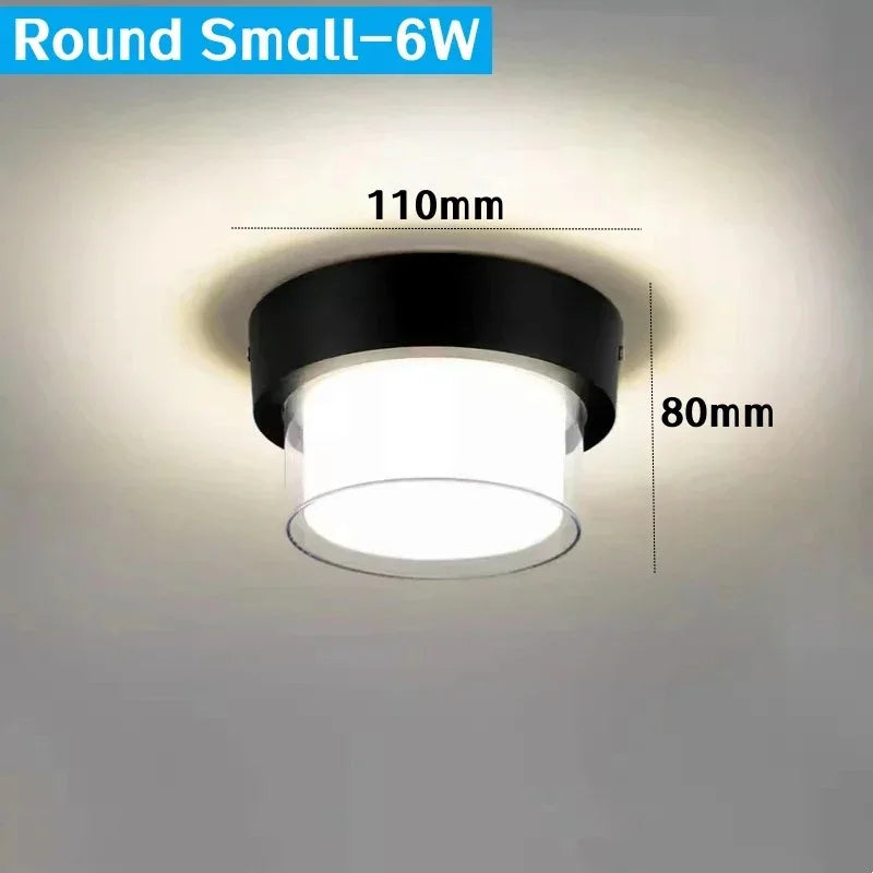 Quadrix Frame Ceiling Light – LED Flush Mount Square Black Modern Ceiling Lighting Fixture Living Room Bedroom