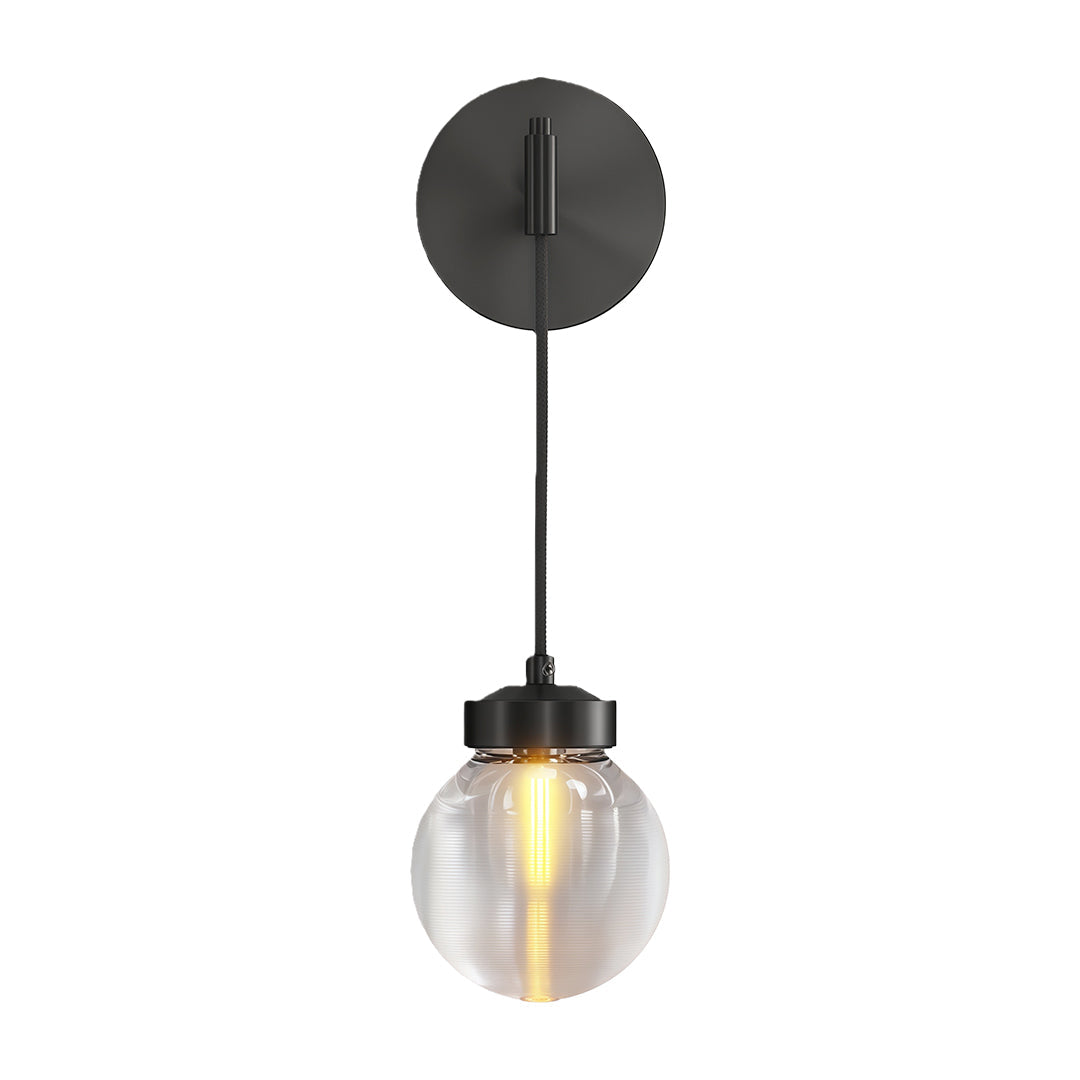 Lunaro Globe Wall Lamp – Brass Bar Glass Pendant Interior Wall Lighting Fixture
