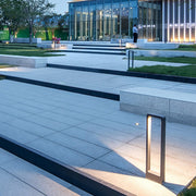 Rectangular Frame LED Bollard Light for Garden Pathways – Modern Waterproof Outdoor Landscape Fixture