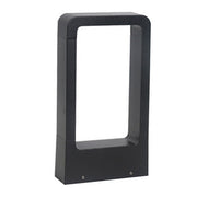 Rectangular Frame LED Bollard Light for Garden Pathways – Modern Waterproof Outdoor Landscape Fixture