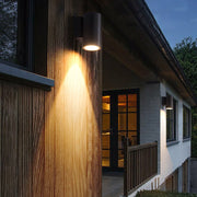 Cylindric LED Outdoor Wall Light – Waterproof Single Beam Exterior Fixture