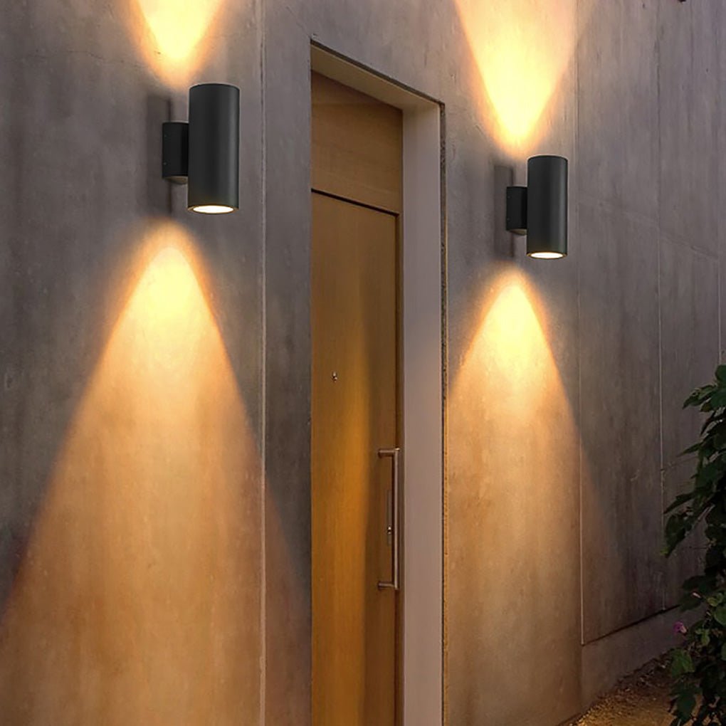 Cylindric LED Outdoor Wall Light – Waterproof Single Beam Exterior Fixture