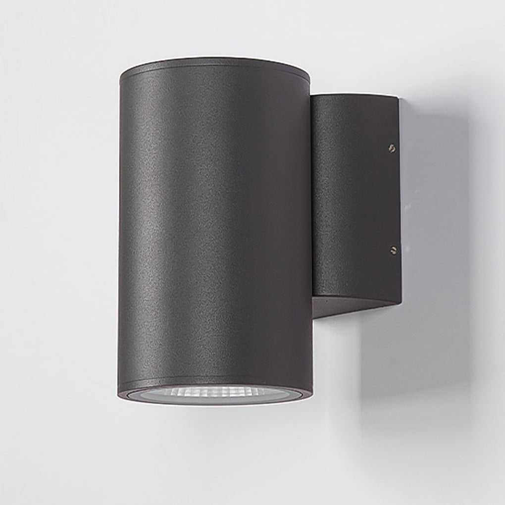 Cylindric LED Outdoor Wall Light – Waterproof Single Beam Exterior Fixture