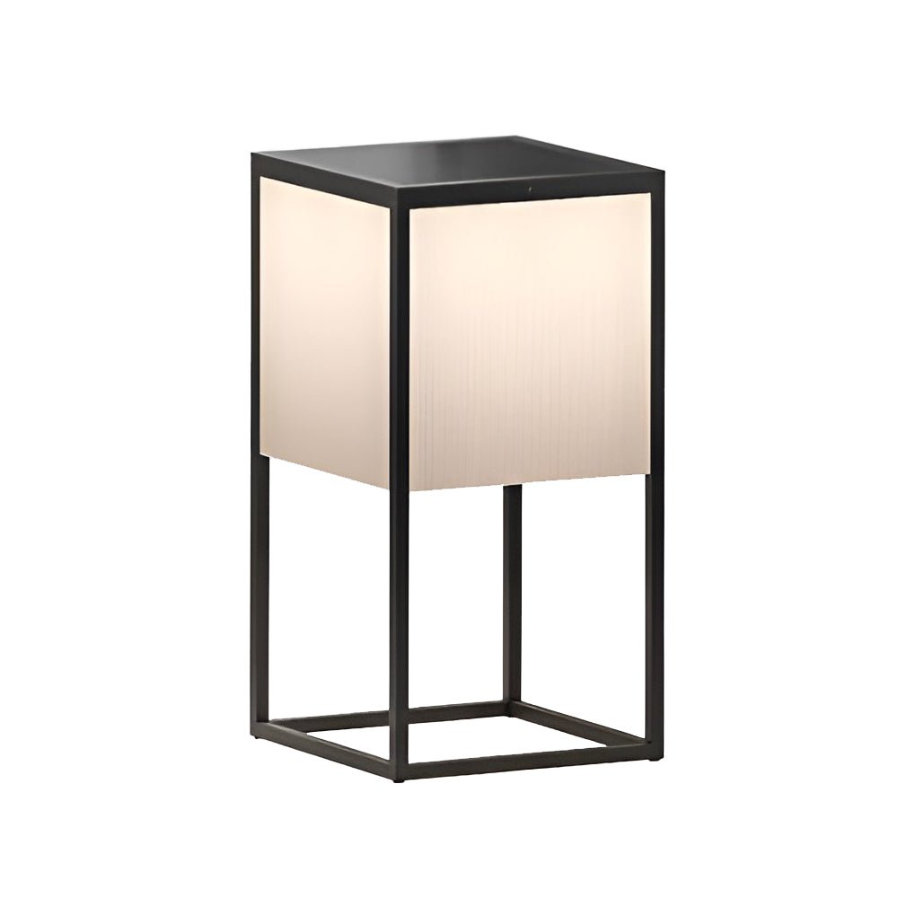 Minimalistic Cube Outdoor Floor Lamp – Waterproof LED Garden and Patio Light