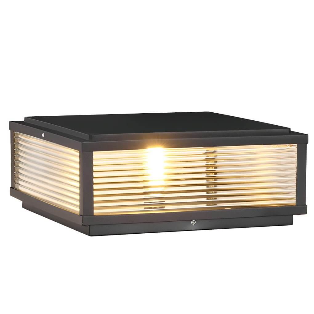 Modern Solar Post Cap Light – Waterproof Outdoor Fence & Pillar Fixture