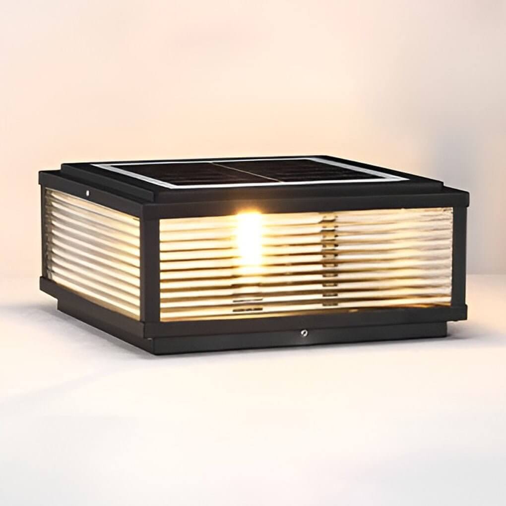 Modern Solar Post Cap Light – Waterproof Outdoor Fence & Pillar Fixture