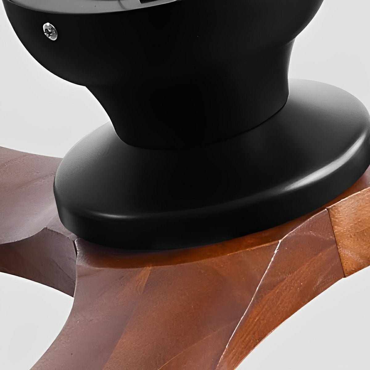 Brevent Aero Ceiling Fan – Modern Wood Blade Living Room Bedroom Large Low Profile Black Mount