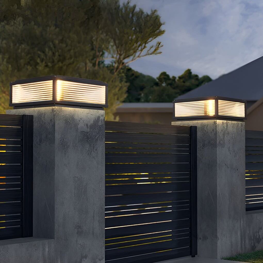 Modern Solar Post Cap Light – Waterproof Outdoor Fence & Pillar Fixture