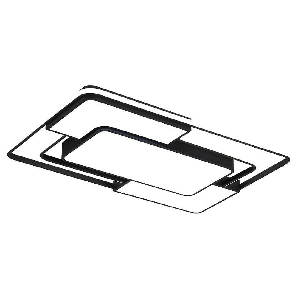 Lumisync LED Ceiling Light – Modern Geometric Flush Mount Fixture with Dimmable Remote Control