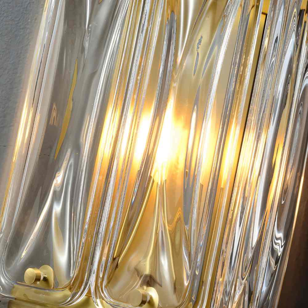 Patina Copper Dome Wall Lamp – Textured Glass Copper Finish Architectural Wall Lighting Fixture
