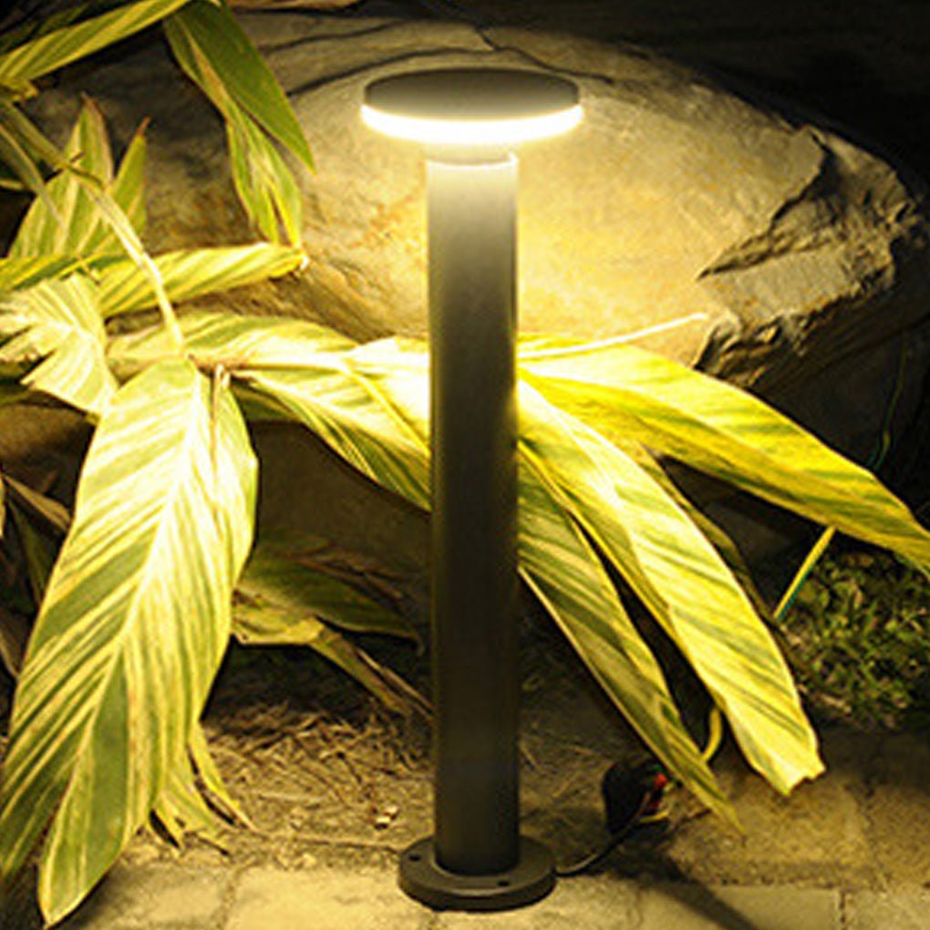 Circular Square Halo Pathway Lights – Waterproof LED Landscape Bollard Lamps