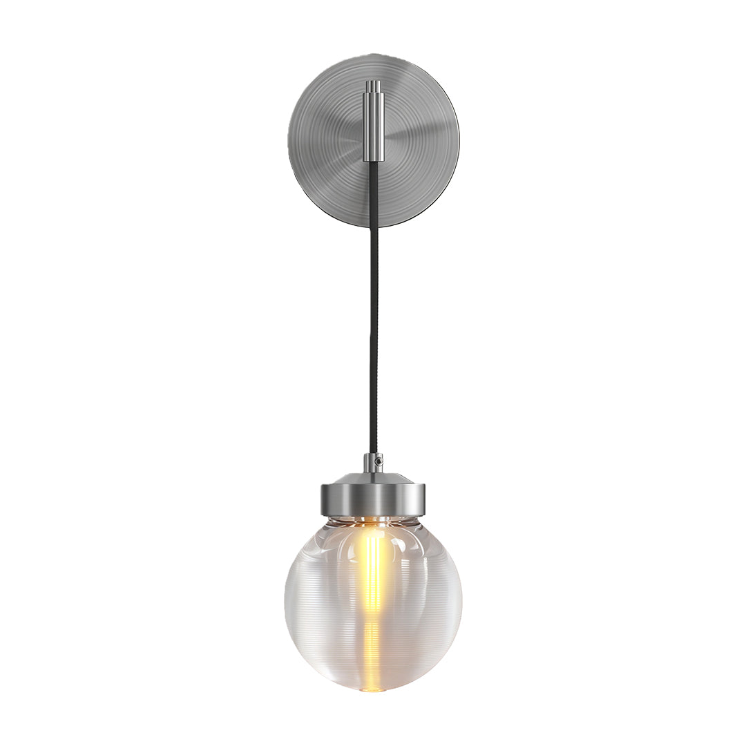 Lunaro Globe Wall Lamp – Brass Bar Glass Pendant Interior Wall Lighting Fixture