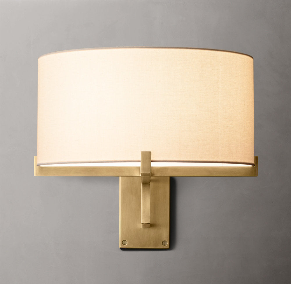 Paulin Drum Swing Sconce – Adjustable Drum Shade Wall Lighting Fixture