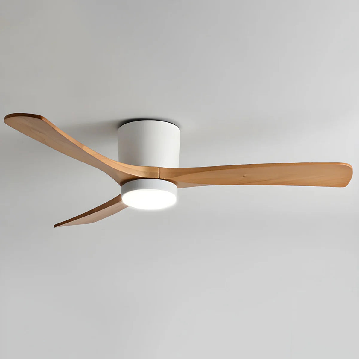 Proton Wood Ceiling Fan Light – LED Nordic Ceiling Fan Light