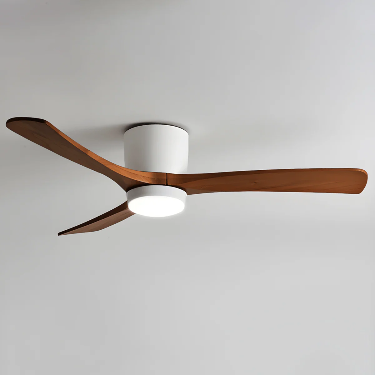 Proton Wood Ceiling Fan Light – LED Nordic Ceiling Fan Light