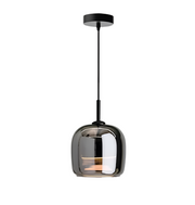 Smoked Glass Pendant Light – Modern Hanging Ceiling Fixture