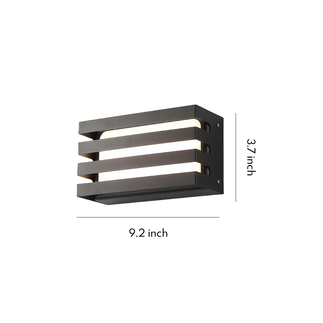 Strata Louvered Wall Lamp – LED Outdoor Architectural Wall Lighting Fixture