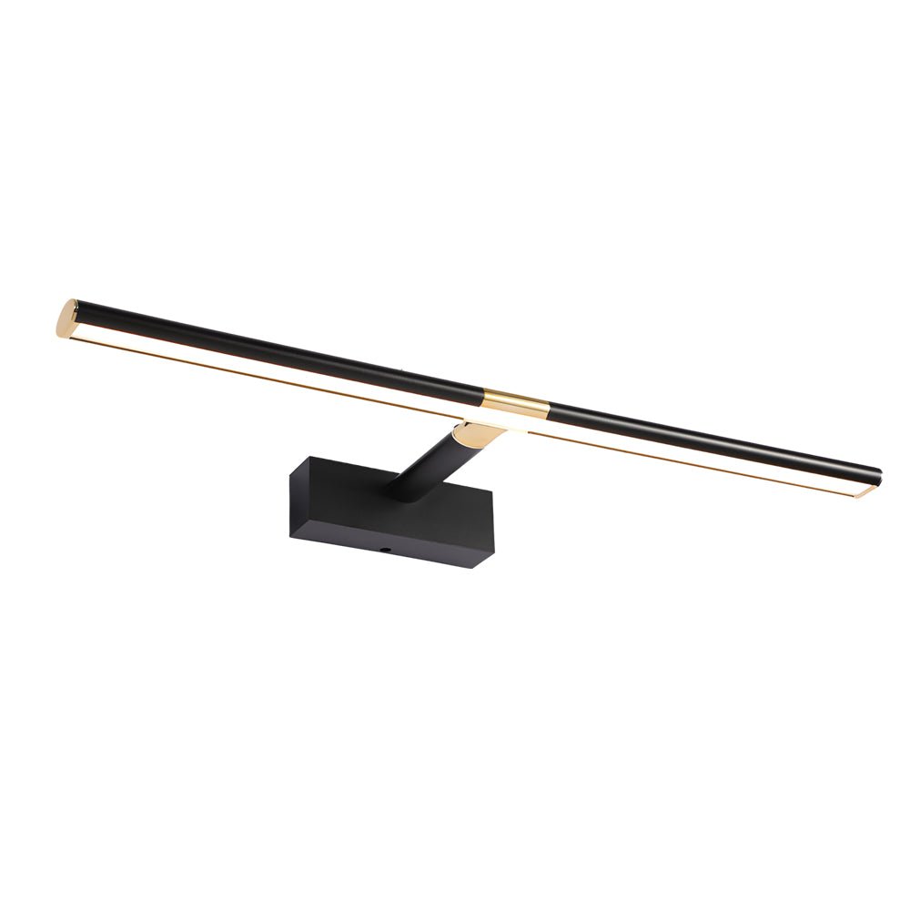 Vantix Adjustable Vanity Light Bar – LED Black Bathroom Mirror Wall Sconce Modern Linear Fixture