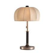 Vintage Pleated Dome Table Lamp – Classic Fabric Shade Bedside Light