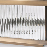 Fluted Glass Solar Post Cap Lights – Waterproof LED Outdoor Pillar Lamps