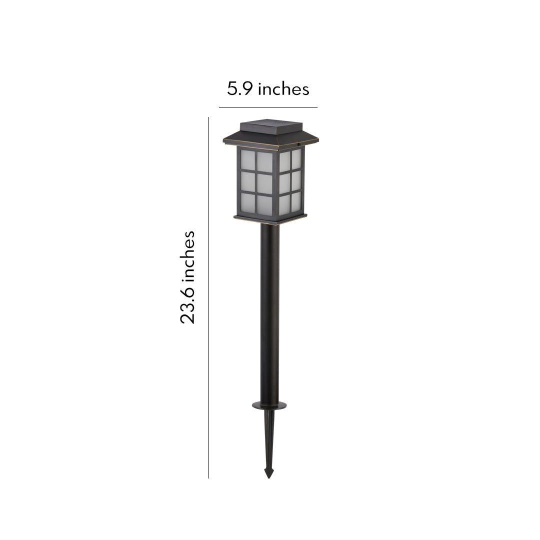 Solvyn Square Path Light – Solar LED Outdoor Garden Walkway Landscape Lighting