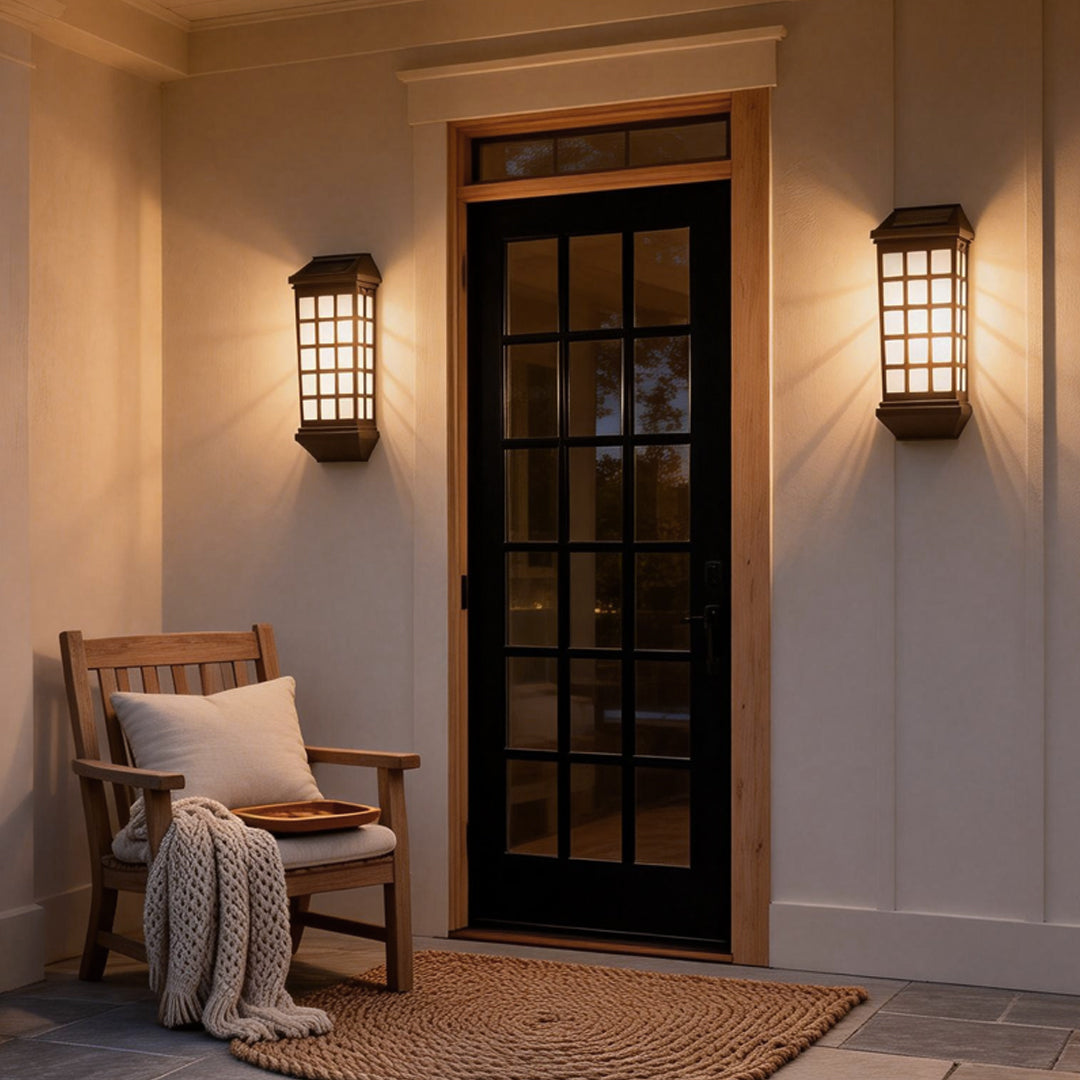 Torven Outdoor Wall Lantern – Modern Farmhouse LED Porch Entryway Waterproof Exterior Sconce Lighting