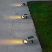 Circular Solar Step Wall Lights for Stairs and Pathways – Waterproof LED Outdoor Landscape Fixtures