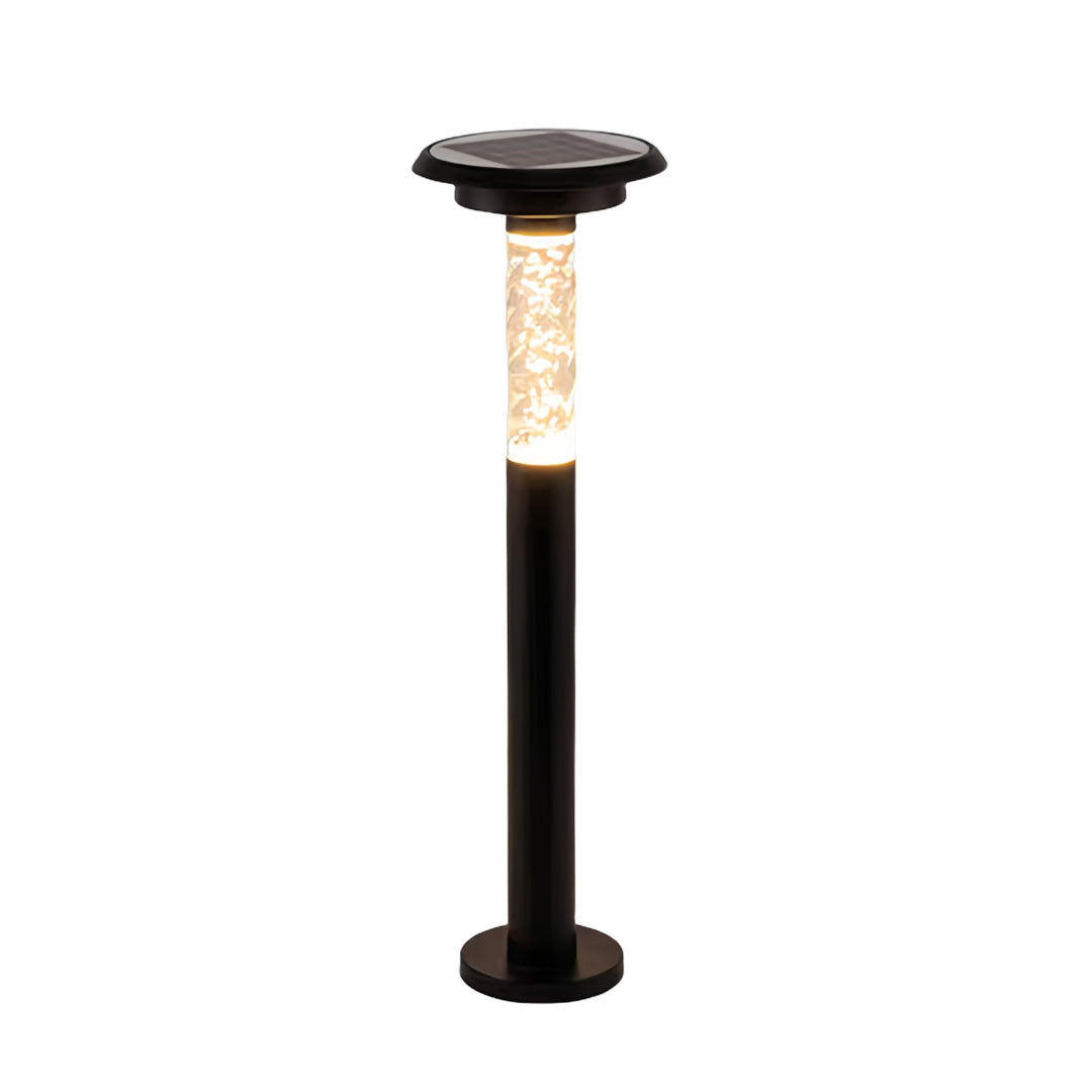 Aurora Crackle Solar Pathway Light – Waterproof LED Outdoor Landscape Bollard