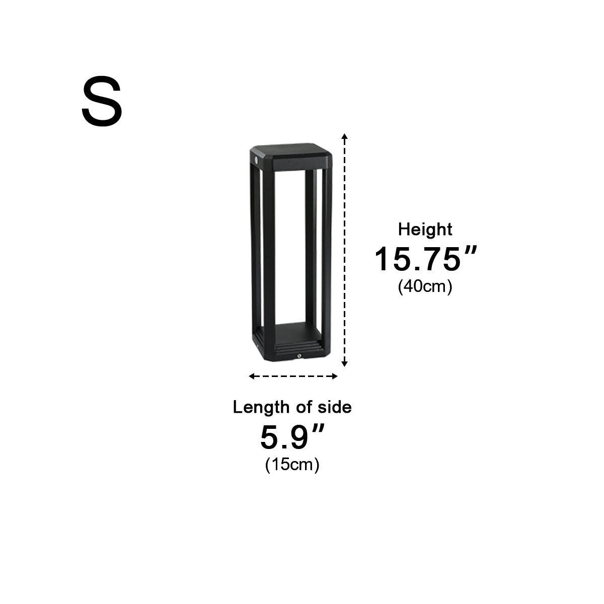 Verano Column Bollard Light – LED Outdoor Pathway Garden Driveway Landscape Decorative Lighting Aluminum
