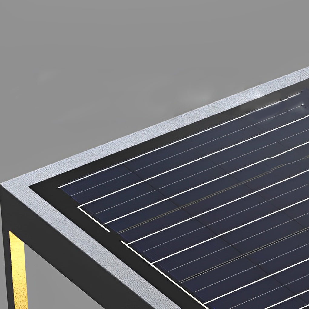 Stratum Outdoor Post Light – LED Black Metal Decorative Pathway Landscape Lighting Fixture Modern