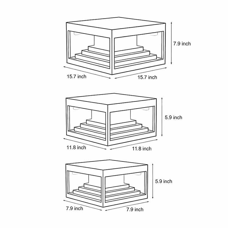Stratum Outdoor Post Light – LED Black Metal Decorative Pathway Landscape Lighting Fixture Modern