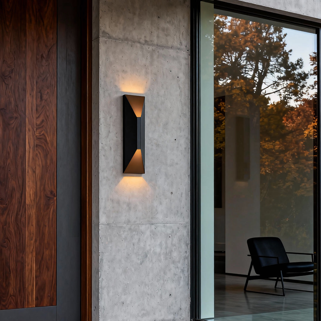 Vertex Up Down Wall Lamp – LED Outdoor Architectural Wall Lighting Fixture
