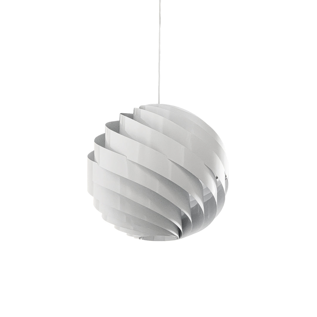 Auralis Spiral Pendant Light – Modern Brushed Metal LED Statement Kitchen Island Hanging Lighting