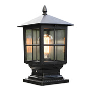Classic Solar Lantern Pillar Lights for Gate Entrances – Waterproof LED Outdoor Fixtures