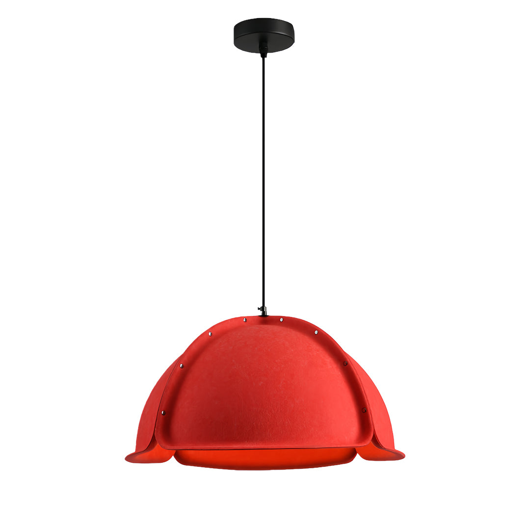 Velora Dome Pendant Light – Modern Minimalist Fabric Shade Kitchen Island Dining Hanging Lighting
