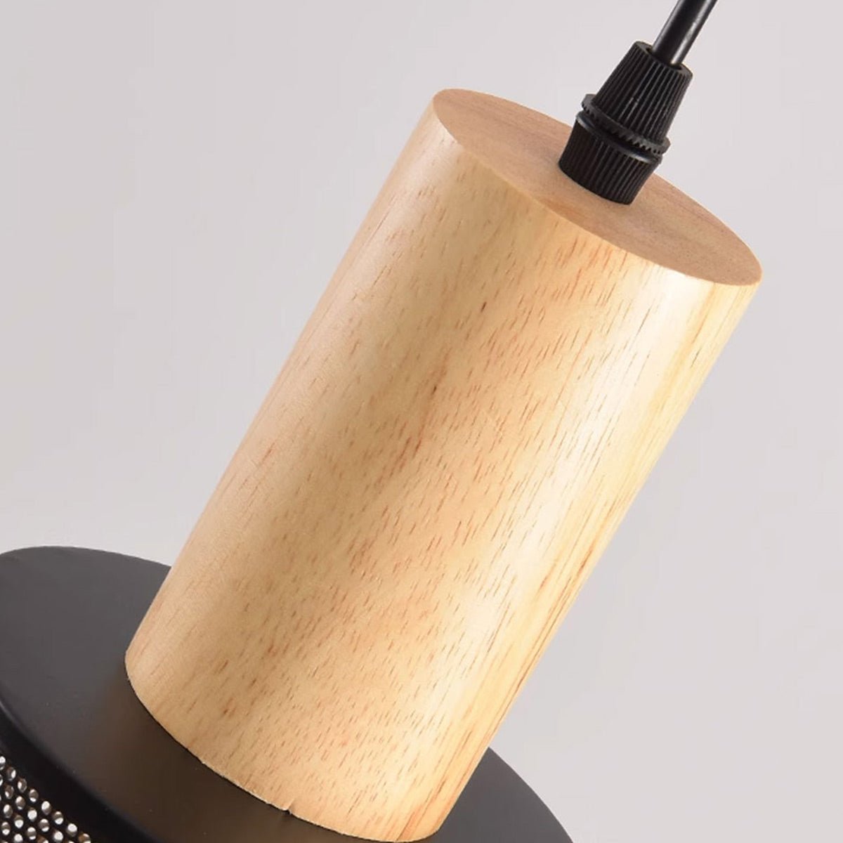 Straton Pendant Light – Industrial Black Smoked Glass Cylinder Hanging Ceiling Kitchen Island Dining Room