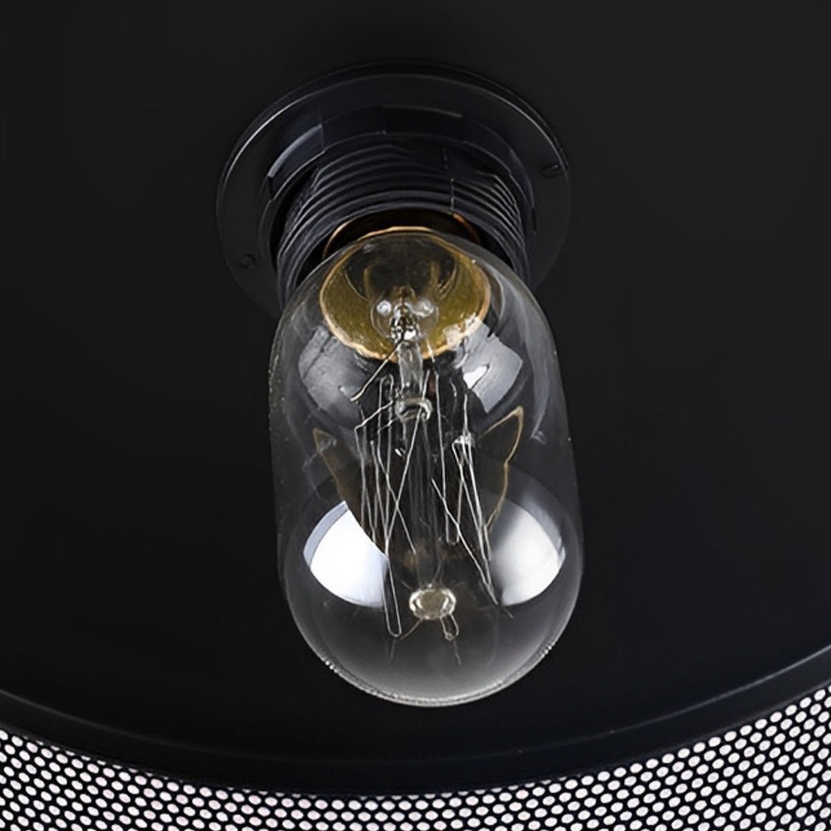 Straton Pendant Light – Industrial Black Smoked Glass Cylinder Hanging Ceiling Kitchen Island Dining Room