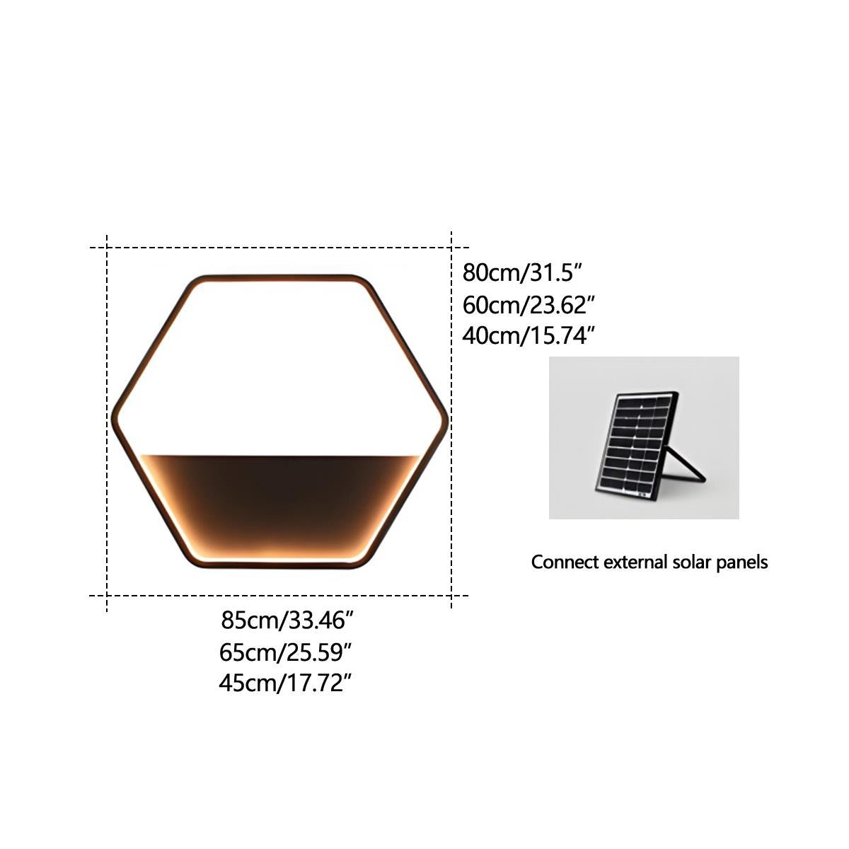 Hexara Geometric Wall Sconce – LED Modern Black Metal Decorative Lighting Living Room Bedroom